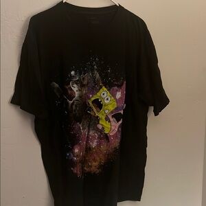 Nickelodeon SpongeBob & Patrick Cat Galaxy Shirt